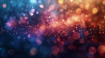 Abstract Blurred Background Of Warm Lights And Sparkle