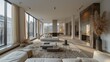 © Maxim Borbut - This picture shows the interior of an Amsterdam apartment of modern design, taken on February 5, 2020.