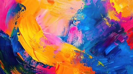 Vibrant Acrylic Painting Background