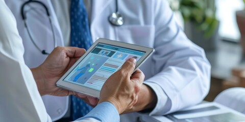 using a telehealth app to have a virtual consultation with a doctor concept