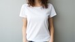 © CStock - young woman wearing a white t-shirt and jeans