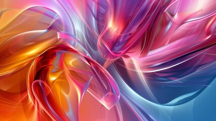 Sticker - Smooth and Vibrant Abstract Wallpaper