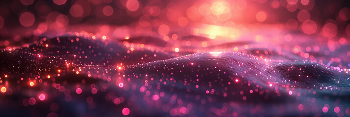 Digital background for tech, AI, neural networks, data, audio, graphics