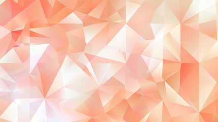 Wall Mural - Sharp focus on a geometric pattern, featuring pastel peach tones.