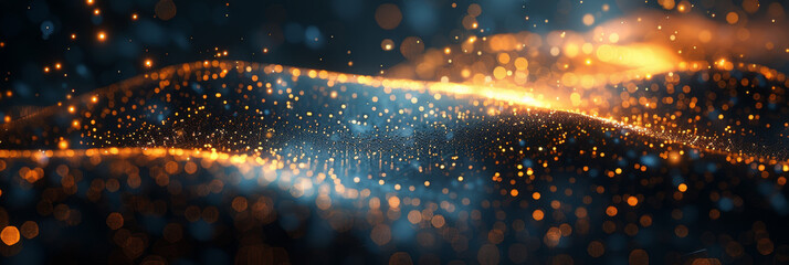 Digital background for tech, AI, neural networks, data, audio, graphics
