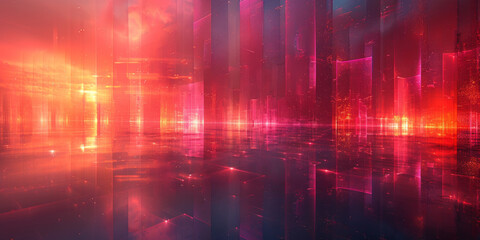 Digital background for tech, AI, neural networks, data, audio, graphics
