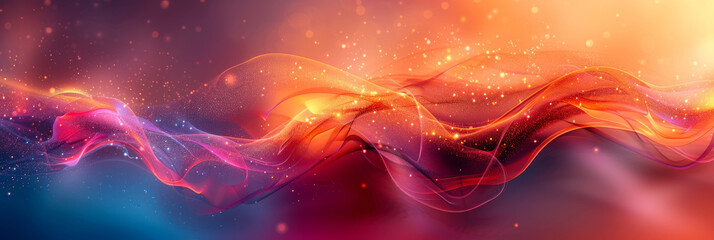 Digital background for tech, AI, neural networks, data, audio, graphics