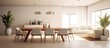 © gufron - Modern apartment interior design, dining room with table and chairs