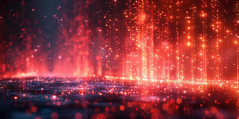 Digital background for tech, AI, neural networks, data, audio, graphics