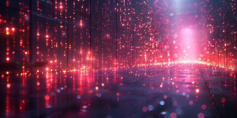 Digital background for tech, AI, neural networks, data, audio, graphics