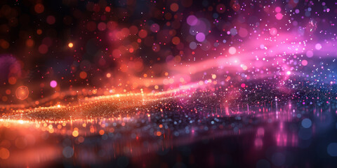Digital background for tech, AI, neural networks, data, audio, graphics
