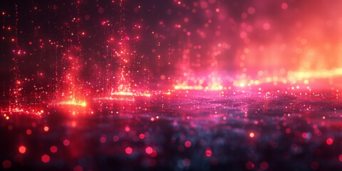 Digital background for tech, AI, neural networks, data, audio, graphics