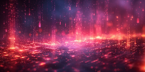Digital background for tech, AI, neural networks, data, audio, graphics