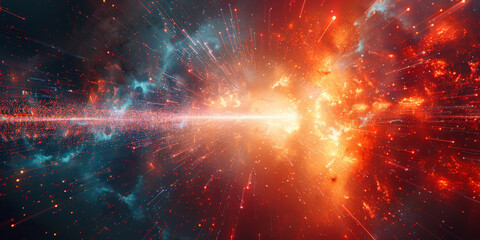 Digital background for tech, AI, neural networks, data, audio, graphics
