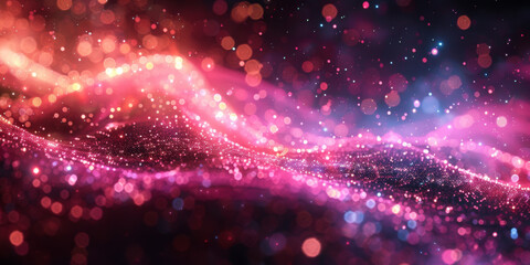 Digital background for tech, AI, neural networks, data, audio, graphics