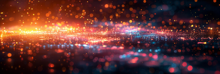 Digital background for tech, AI, neural networks, data, audio, graphics