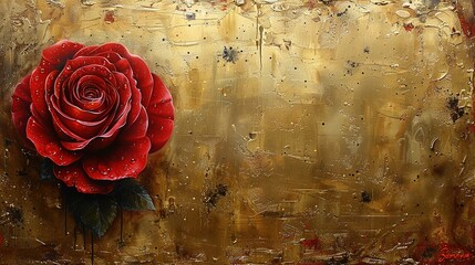 Wall Mural - vintage background with rose