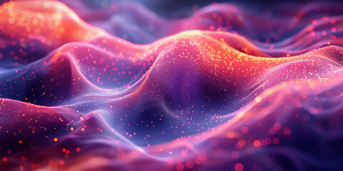 Digital background for tech, AI, neural networks, data, audio, graphics