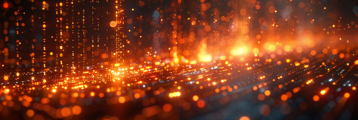 Digital background for tech, AI, neural networks, data, audio, graphics