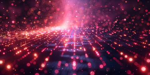 Digital background for tech, AI, neural networks, data, audio, graphics