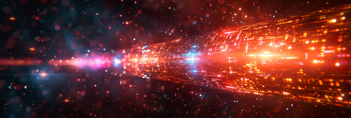 Digital background for tech, AI, neural networks, data, audio, graphics