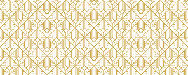 Wall Mural - art deco seamless pattern background, abstract pattern background decorative graphic design wallpape