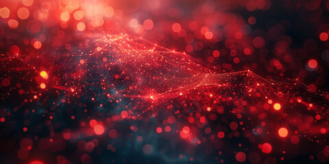 Digital background for tech, AI, neural networks, data, audio, graphics