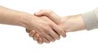 © WITTAYA  ANGMUJCHA - High definition close-up of two business women shaking hands in agreement. on a white background