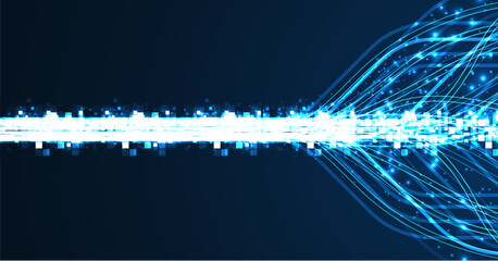 Technology background. Big data visualization concept