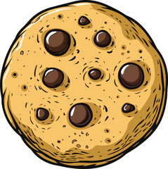 Sticker - Cookie clipart design illustration