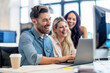 © lime - Professional women with smiles on their faces in a modern office.現代的なオフィスで笑顔を浮かべるプロフェッショナルな女性たち。Generative AI