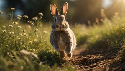 rabbit in the grass