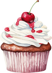 Wall Mural - Cupcake clipart design illustration