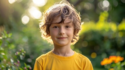 Wall Mural - The smiling blonde boy