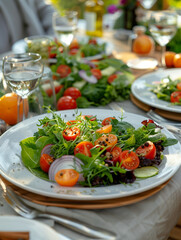 Wall Mural - salad with vegetables