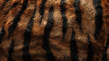 Tiger fur background, detailed stripes, lifelike texture