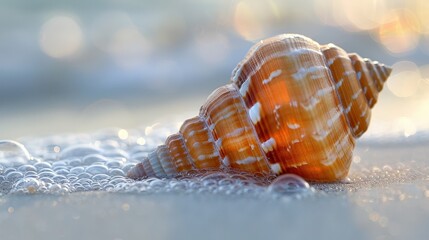 Canvas Print - Seashell on the Beach