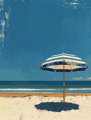 Poster - umbrellas on the beach