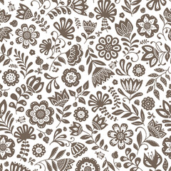 Wall Mural - seamless floral pattern