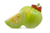 Garcinia atroviridis fruit isolated on white background.jpg