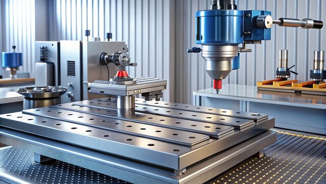 Tools for CNC milling machine on table, CNC, milling, machine, tools, equipment, workshop, precision, manufacturing, metal, industrial, technology, table, cutting, mechanical, engineering