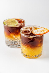 Poster - iced coffee with orange juice