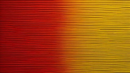 Sticker - Half red and half yellow background with horizontal lines texture