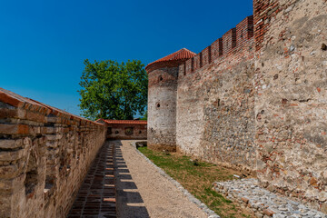 Wall Mural - Majestic historical Fetislam fortress under the clear blue skies in Serbia