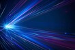 © Alfito Mauliddani - Illustration of Light Ray, Stripe Line With Blue Light, Speed Motion Background.