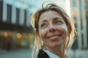 Wall Mural - Woman smiling