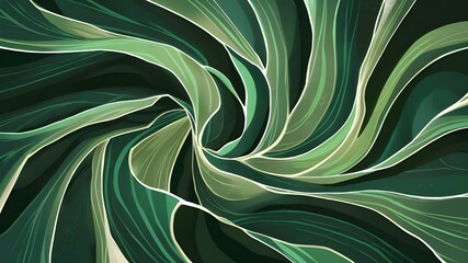 Abstract organic green wallpaper background illustration