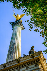 Wall Mural - famous friedensengel - angel of peace - in munich