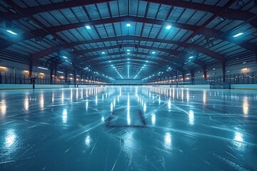 Sticker - Hockey ice rink sport arena empty field - stadium.