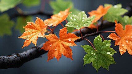 Canvas Print - maple leaves